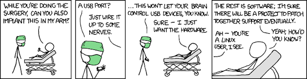 XKCD telling us, we just need the hardware, Neuralink took this seriously?